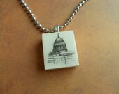 Scrabble Pendant of St. Paul's Cathedral, London