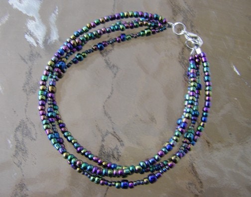 Seed bead bracelet / anklet