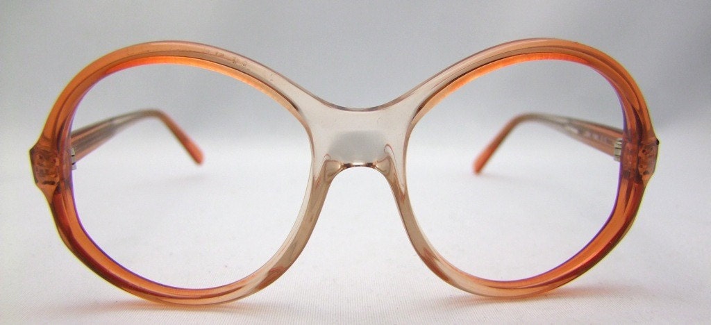 France 1970s Eyeglasses MOD, New stock Womens Logo, PARIS, Round lens