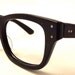 G Man Geekish Black Eyeglasses 1950s 60s Buddy Holly watch out,Bausch and Lomb Brand