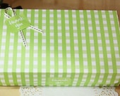 Green Gingham Multi Functions Arched DIY BOX, A set of 4, U1052