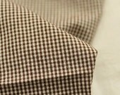 A Yard of 1mm Check Brown Washing Cotton, U1603