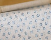1.5 Yards of Cool Blue Floral on Cotton WIDE 145cm, U1540