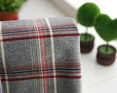 1.5 yards of Neat Check on Vintage style Gray Cotton, U2219