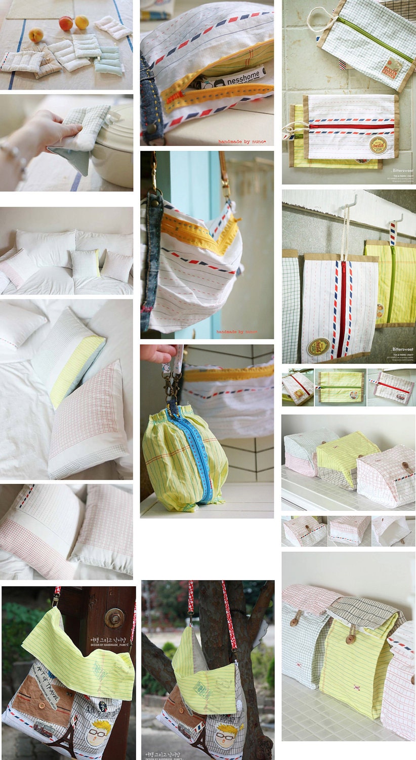 3 sets of each 6 NOTE Illus on  White Oxford Linen, U2738