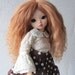 Sweet Caramel Brown mohair wig for Littlefee / other YoSD sized / Unoa doll
