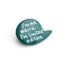 Pin teal balloon brooch polymer clay