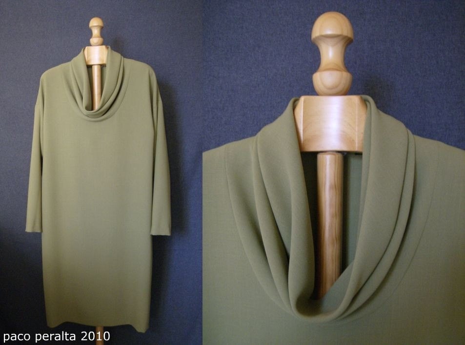 DRAPE COLLAR TUNIC pattern