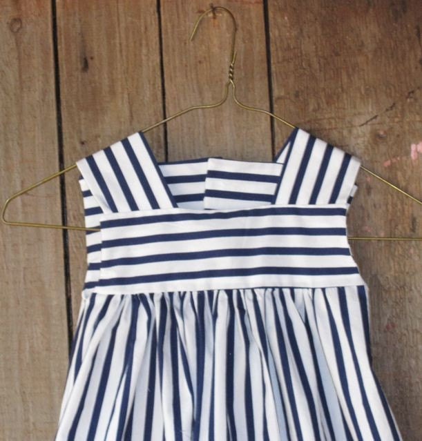 Crisp Nautical Stripes for Spring and Summer, Size 3, Ready to Ship
