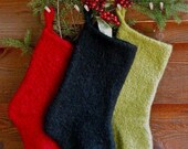Felted Christmas Stocking KNITTING PATTERN by Annie's Woolens