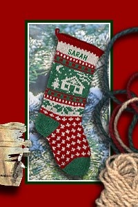 Handmade Christmas Stockings CABIN Embroidered with Name