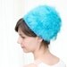 Sale - Vintage 1960s Hat - Mod Blue Hat with Feathers