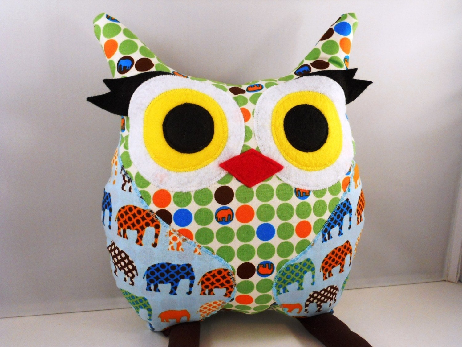 Handmade owl Stuffed Animal Doll Baby Toy plush