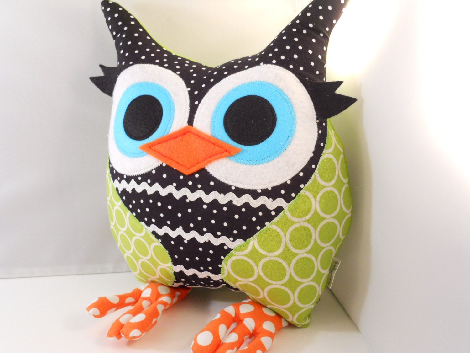 Owl Plush Toy Soft Doll Stuffed Animal handmade pillow