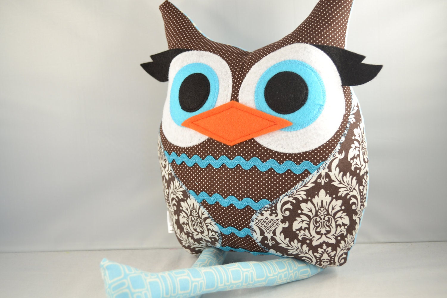 handmade stuffed toy owl pillow owl plush b e l l a m i n a' s owl pillow