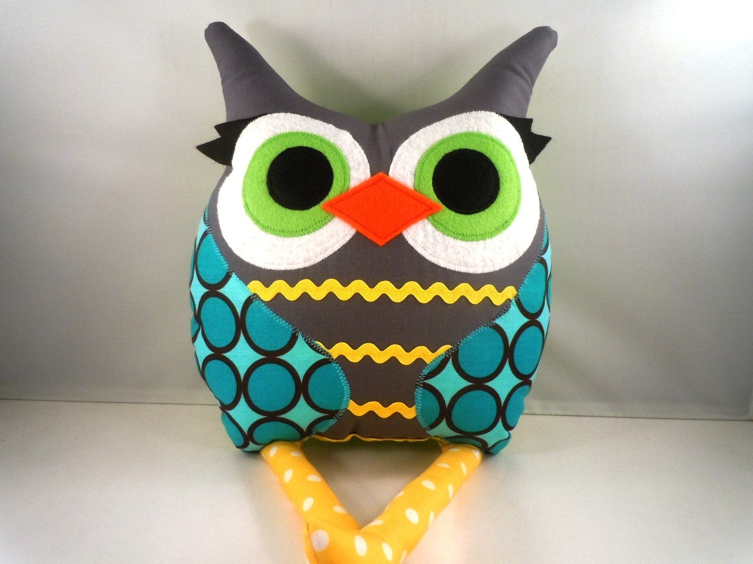 Children Stuffed owl Plush Doll owl Toy Handmade
