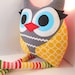 Childrens Stuffed Animal Plush Toy owl Dog Soft Doll Baby golden circle