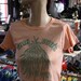 Vintage 70's Marijuana This Buds For You Girl T Shirt- M- Salmon