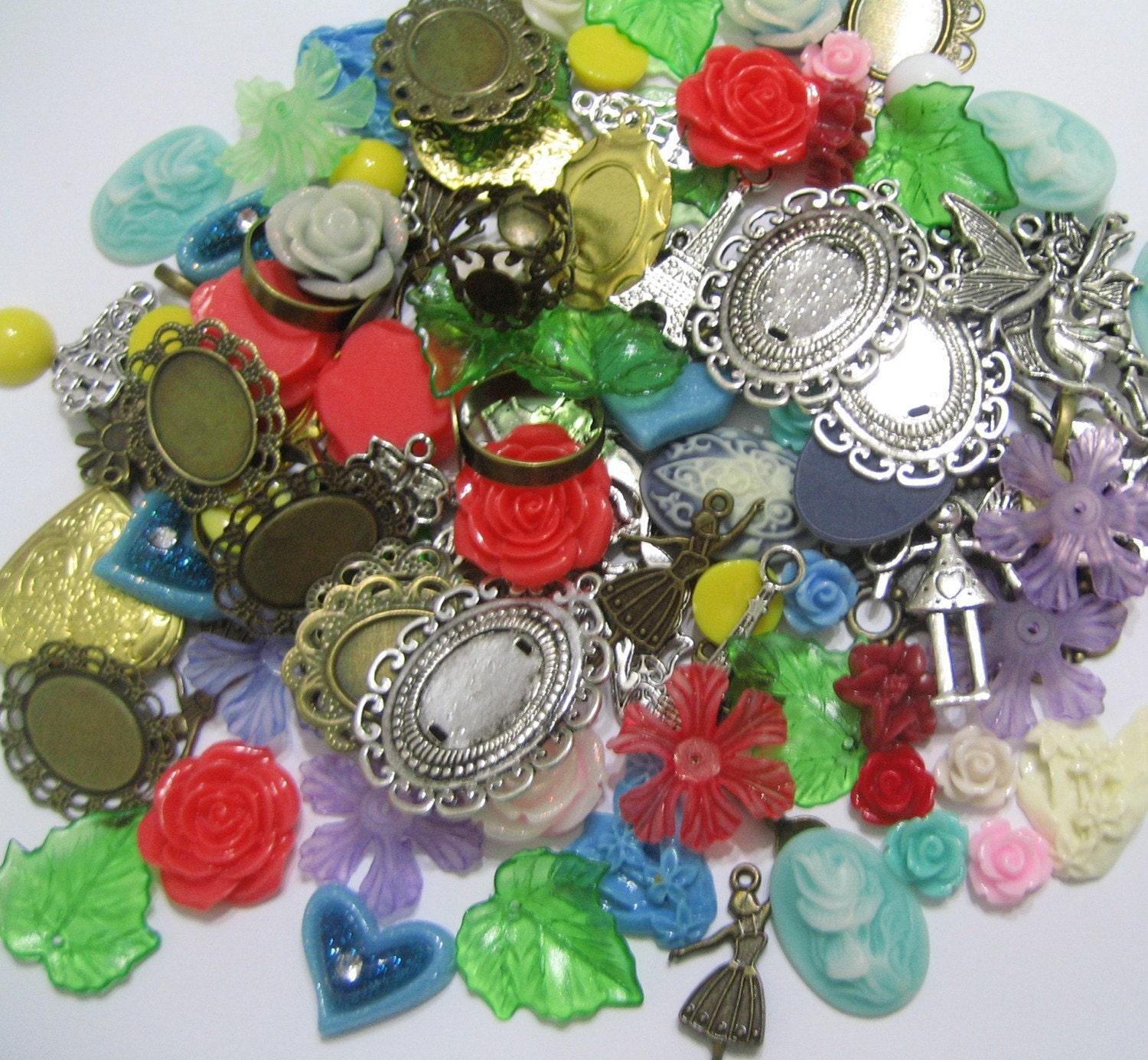 Mix Grab Bag (Charms, cameos, settings, cabochons, lockets, etc)