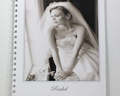 Custom Bridal Memories Book - Extra Large Personalized Wedding Planner Diary Journal - With Your Name & Photo