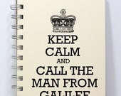Prayer Journal Diary Notebook - Keep Calm and Call the Man From Galilee - Ivory