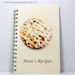 Large Recipe Journal Notebook Blank Cookbook - Personalized With Your Name - Ivory