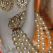 CAROLEE Faux Pearl/Rhinestone Bracelet and Earrings (BR-2-1)