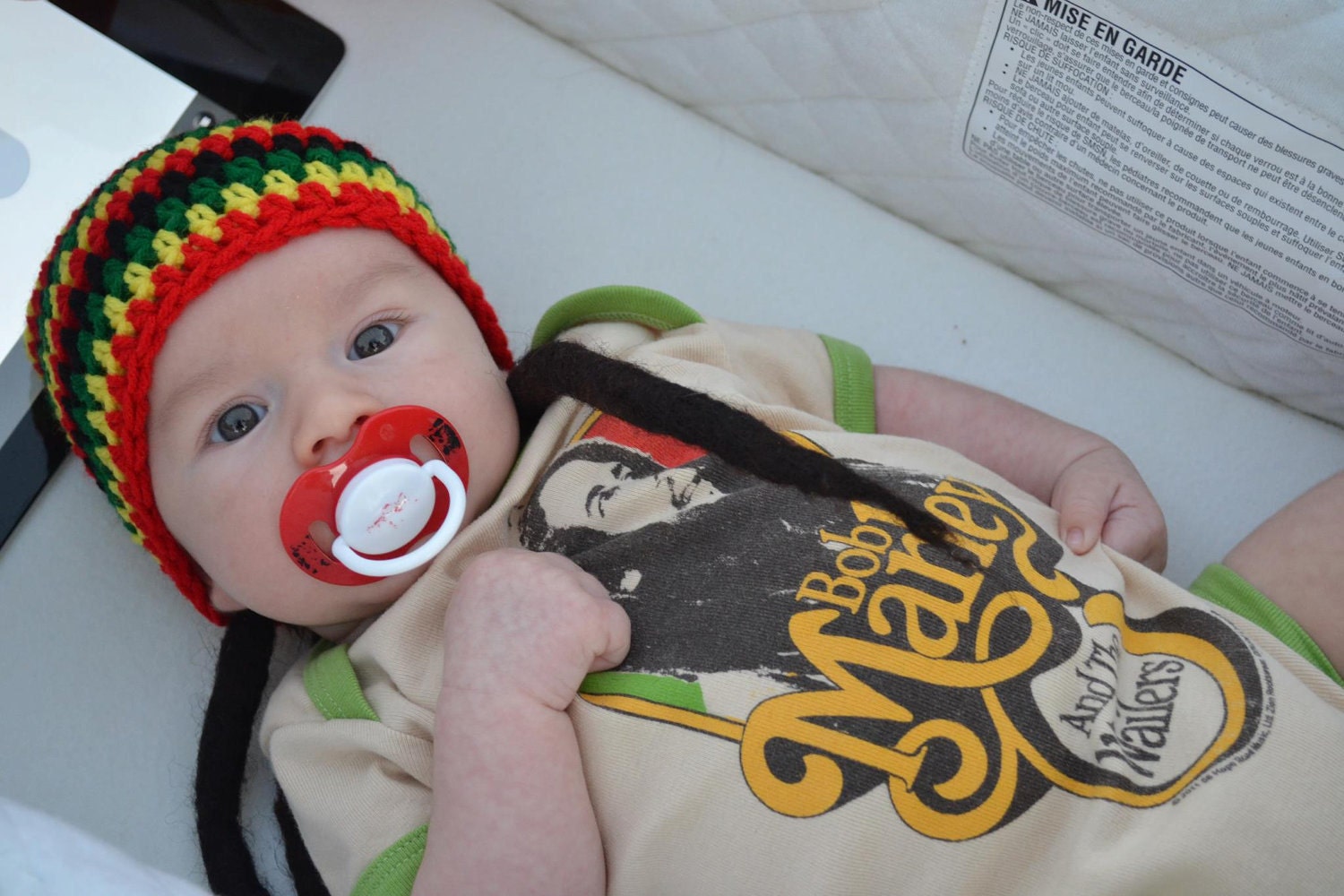 Rasta baby hat you pick the size Reggae baby hat Jamacian photo prop