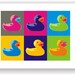 8x10 Pop Art Print / C Wiedenheft / Rubber Ducky