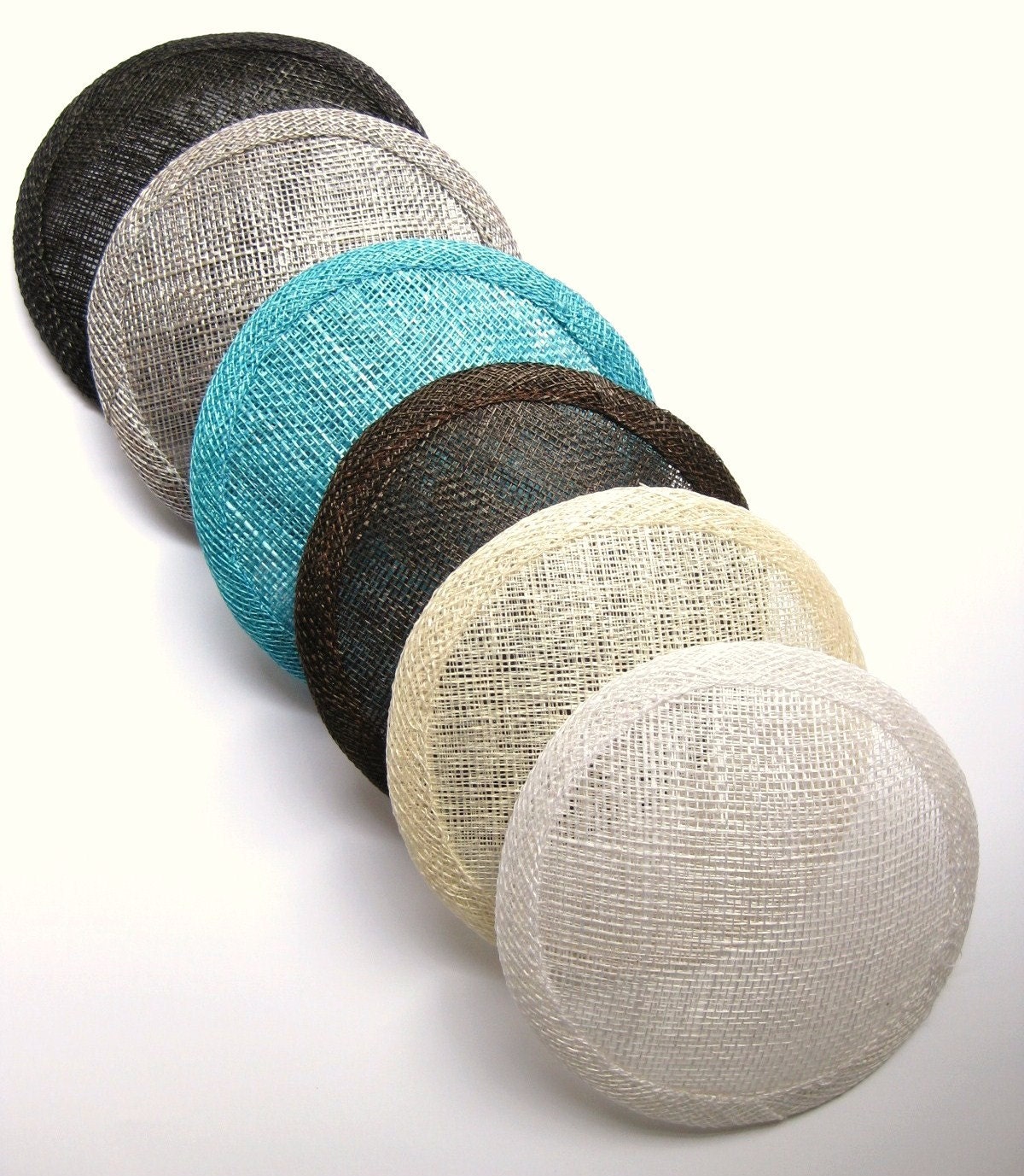 Bulk Wholesale 10 Round Fascinator Millinery Hat Bases (Your Choice of Colours)