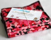 Tough Girls Save the Planet Kids Cloth Napkins Set of 4