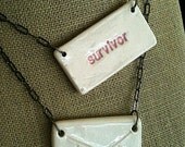 Just Between You and Me necklace, "survivor", 25% goes to breast cancer research