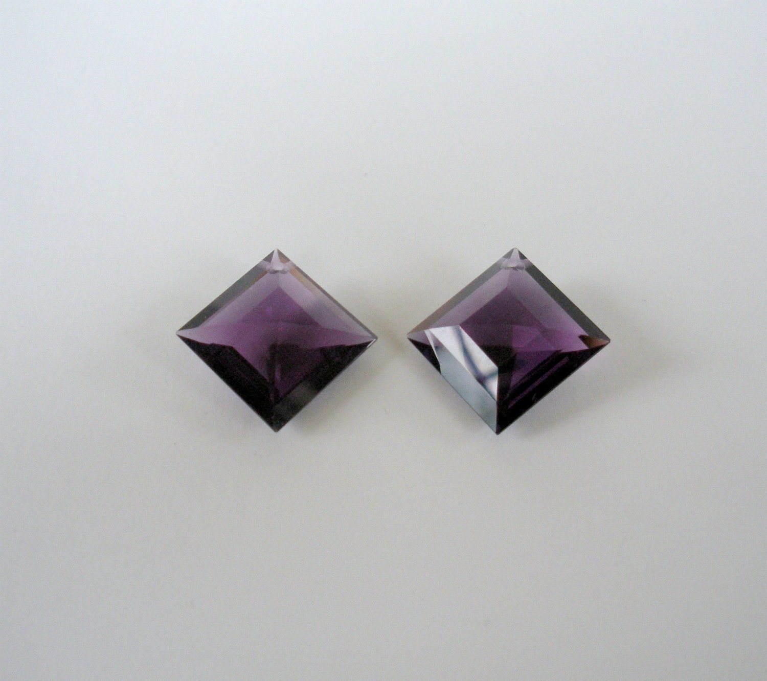 Amethyst Fancy Cut Briolettes PAIR-  30.00 Carats