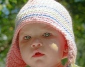 Ear Flap Hat, Childs size 1 to 2 years
