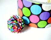 Mulitcolored Dots Duck Tape Rose Ring