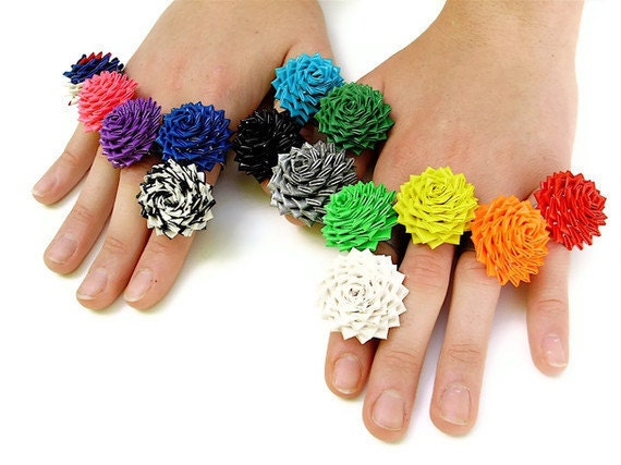 How To Make Duck Tape Rose Rings - Duct Tape Ring PDF Tutorial - 3rd Edition