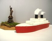 primitive folk art boat