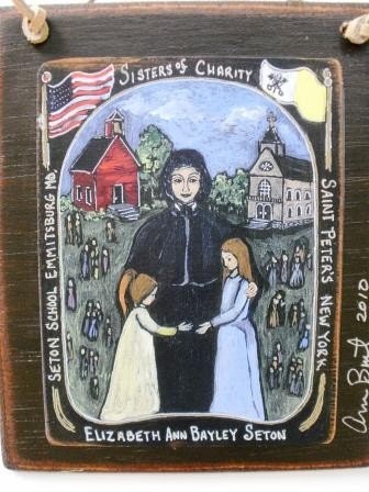 Mothers Day Teacher gift ELIZABETH ANN Seton - Retablo - Print