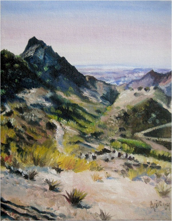 Arizona Desert Landscape - 8x10in Original Oil Painting