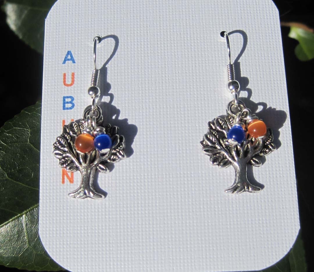 Auburn University Toomer's Corner Tree Earrings War Eagle