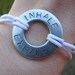 Inhale Exhale Hand Stamped Bracelet - White