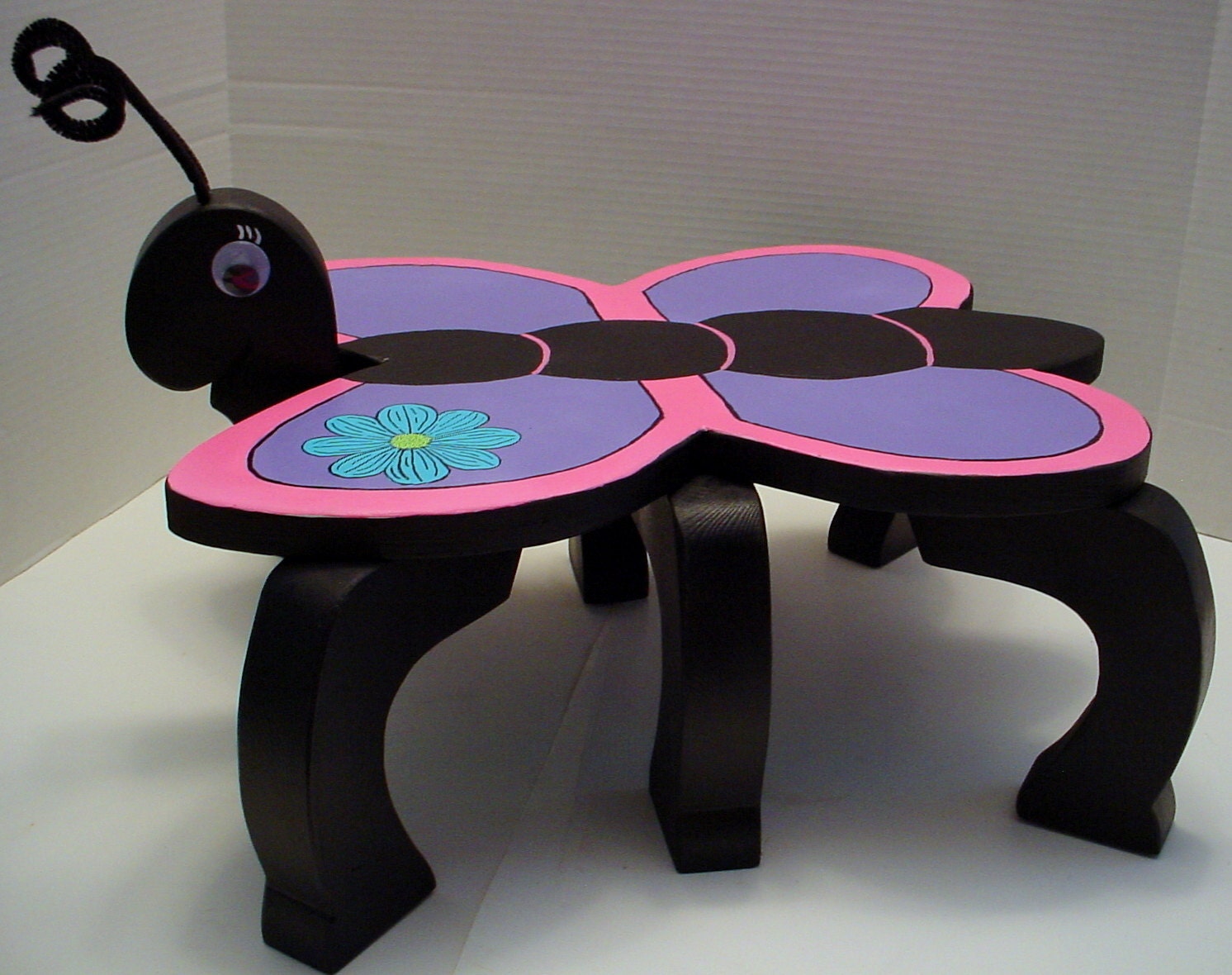 Butterfly Flower Step Stool