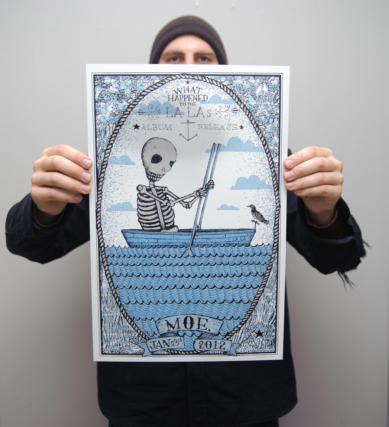 Moe. Gig Poster for What Happened To The La Las Album Release Show