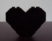 LEGO Heart Pin/Brooch (Black)