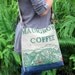 Reserved for Shelley. Burlap Cross Body or Shoulder Handbag. Repurposed USA Coffee Bag from Maui. Made To Order. Handmade in Hawaii.