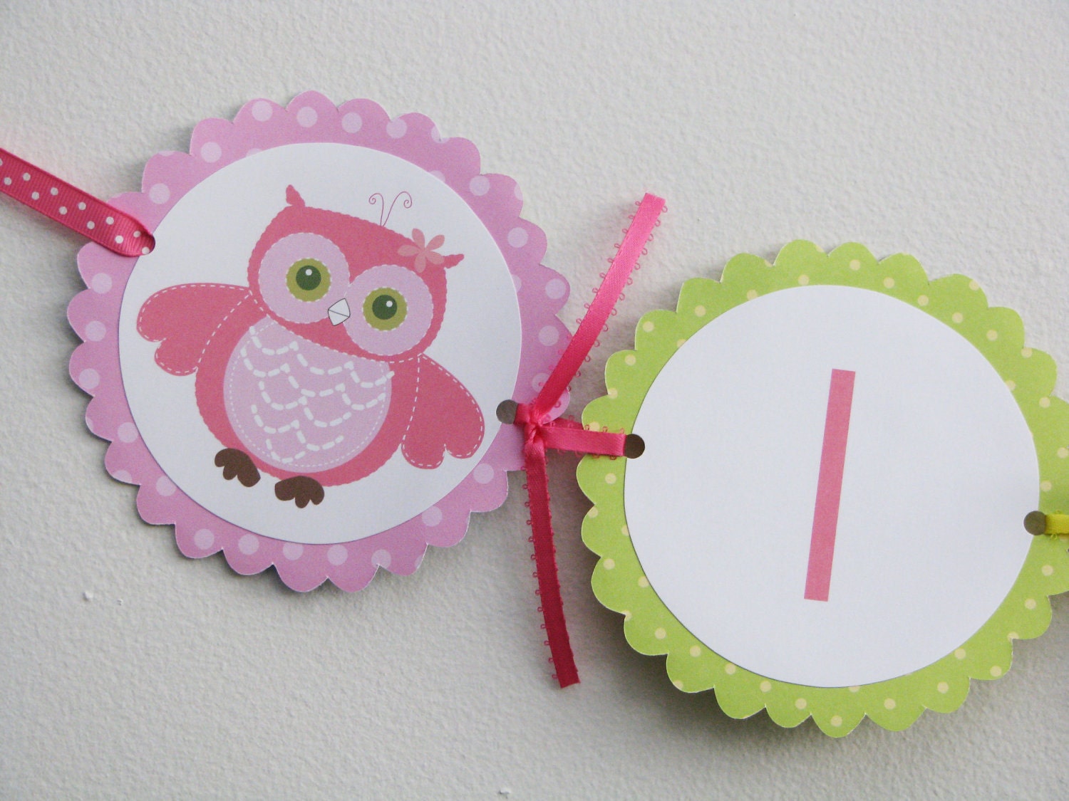 Adorable Brooke Owl High Chair Banner- I am 1 Il_570xn