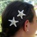 Starfish Hair Clips Small White Starfish-Set of 2, Mermaids, Mermaid Party, Beach Wedding, Starfish Hair, Coastal Wedding, Ocean Theme Party