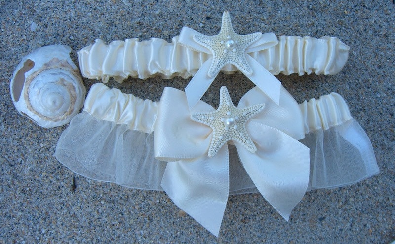 beach wedding garter