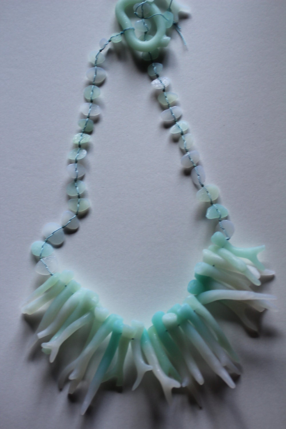 Sea Glass Coral Necklace