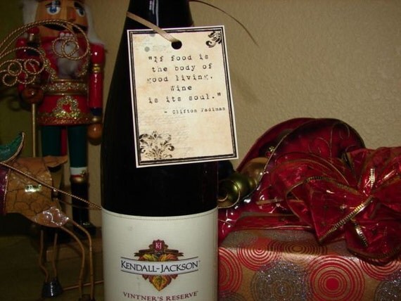 Buy gift tags and quotes - Wine Lovers Gift Tags - 14 designs  &amp; Famous Quotes